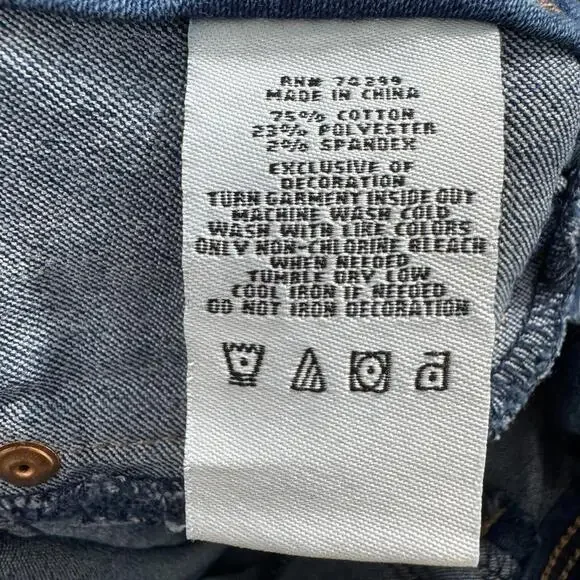 DKNY Girl’s Size 8 Blue Denim Stretch Skinny Leg Pull On Pants Jeggings - Picture 10 of 11